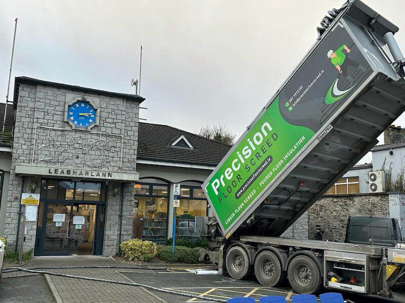 Ardee Library getting Precision floor screed